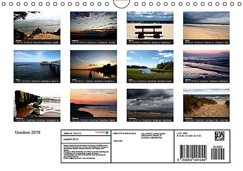 Usedom 2019 (Wandkalender 2019 DIN A4 quer): verschiedene Ansichten der Insel Usedom (Monatskalender, 14 Seiten ) (CALVENDO Orte) - 14