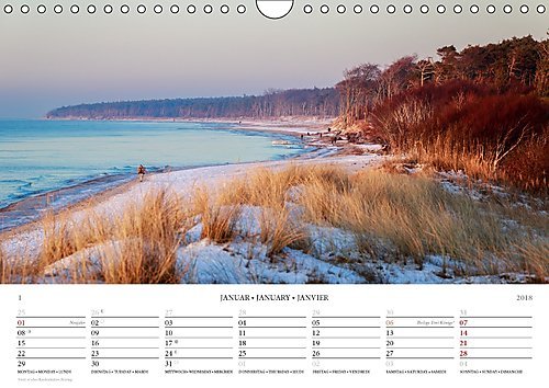 Der Weststrand Kalender (Wandkalender 2018 DIN A4 quer): Der wildromantische Strand auf dem Darß (Monatskalender, 14 Seiten ) (CALVENDO Natur) [Kalender] [May 01, 2017] Kilmer, Sascha - 2