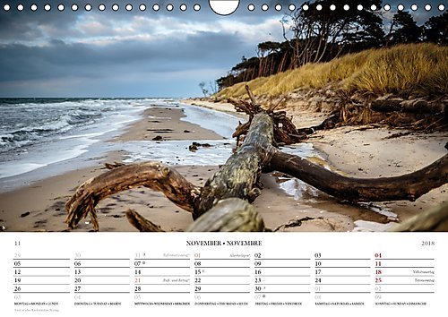Der Weststrand Kalender (Wandkalender 2018 DIN A4 quer): Der wildromantische Strand auf dem Darß (Monatskalender, 14 Seiten ) (CALVENDO Natur) [Kalender] [May 01, 2017] Kilmer, Sascha - 12