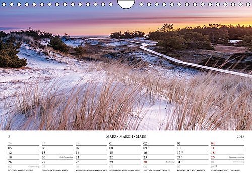 Der Weststrand Kalender (Wandkalender 2018 DIN A4 quer): Der wildromantische Strand auf dem Darß (Monatskalender, 14 Seiten ) (CALVENDO Natur) [Kalender] [May 01, 2017] Kilmer, Sascha - 4