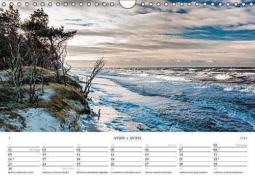 Der Weststrand Kalender (Wandkalender 2018 DIN A4 quer): Der wildromantische Strand auf dem Darß (Monatskalender, 14 Seiten ) (CALVENDO Natur) [Kalender] [May 01, 2017] Kilmer, Sascha - 5