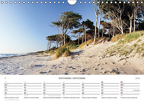 Der Weststrand Kalender (Wandkalender 2018 DIN A4 quer): Der wildromantische Strand auf dem Darß (Monatskalender, 14 Seiten ) (CALVENDO Natur) [Kalender] [May 01, 2017] Kilmer, Sascha - 10