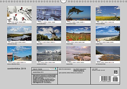 usedomfotos 2019 (Wandkalender 2019 DIN A3 quer): Der Kalender der galerie usedomfotos (Monatskalender, 14 Seiten ) (CALVENDO Natur) - 14