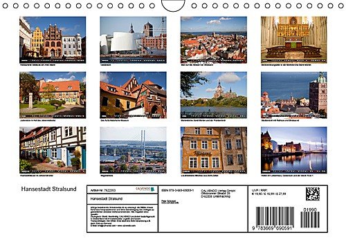 Hansestadt Stralsund (Wandkalender 2019 DIN A4 quer): Die wunderbare Hansestadt Stralsund an der Ostseeküste von Mecklenburg-Vorpommern. (Monatskalender, 14 Seiten ) (CALVENDO Orte) - 14