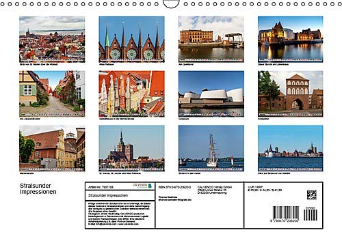 Stralsunder Impressionen (Wandkalender 2019 DIN A3 quer): Ansichten der Hansestadt Stralsund (Monatskalender, 14 Seiten ) (CALVENDO Orte) - 14